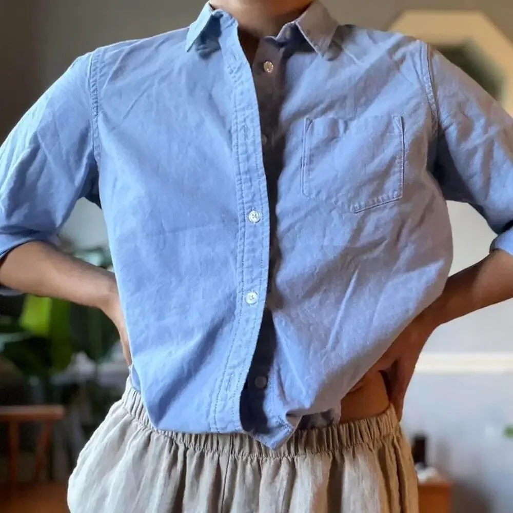 L.L.Bean organic cotton button down (S) - Picture 5 of 8